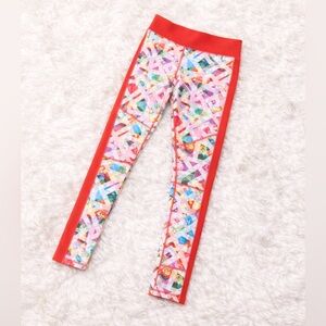 adidas Women’s XS Red Multicolor Floral Athletic Leggings